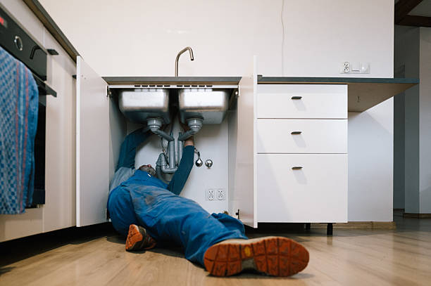 Professional Drain Cleaning technician working in Andover, NJ